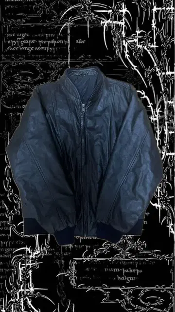 y2k archive 00s MA-1 leather jacket