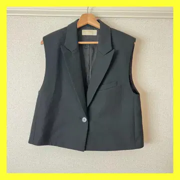 미사용급 PLAGE 플라주 BOXY JACKET 베스트 블랙