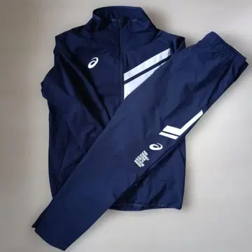 ASICS 네이비 저리 상하의 세트 남성용 L 사이즈