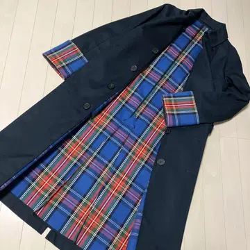 UNIQLO x JW ANDERSON 콜라보 트렌치 체크 네이비