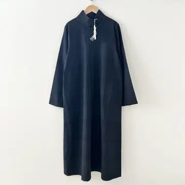 미사용 새상품 요건 레일 원피스 네이비