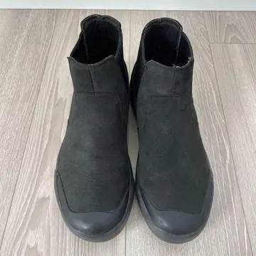블랙 스웨이드 사이드 고어 부츠 25cm