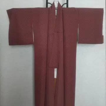 꽃무늬 적갈색 코몬 기모노