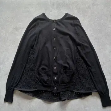 사카이 럭 sacai luck 컷워크 레이스 도킹 가디건