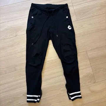 CRONOS 블랙 조거 팬츠