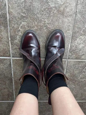 레어 Dr.Martens terresa 가죽 숏부츠
