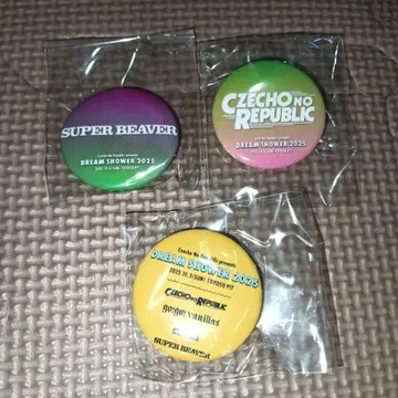 DREAM SHOWER 2025 캔뱃지 3개 SUPERBEAVER/체코
