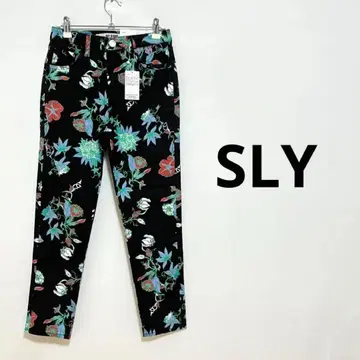 [ 2835 ] SLY jeans 보태니컬 무늬 캐주얼 팬츠 롱 바지