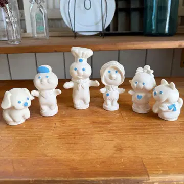 빈티지 PILLSBURY 두보이 손가락 인형 핑거 퍼펫 소프트 비닐