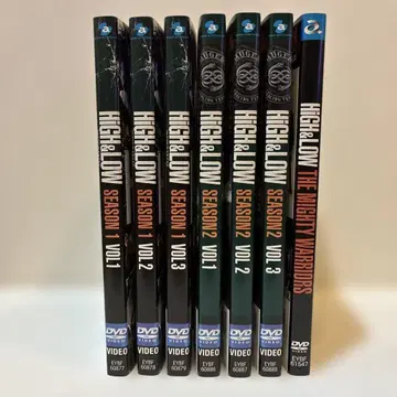 HiGH&LOW 시즌 1+2+스핀오프 DVD 전 7권 세트