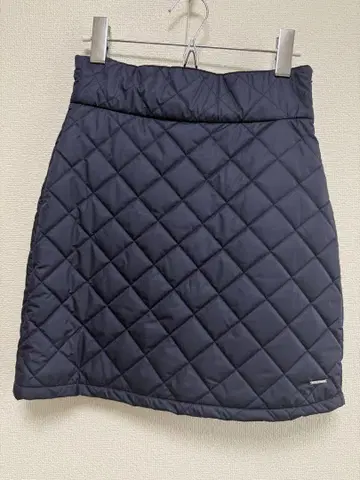 네이비 퀼팅 스커트