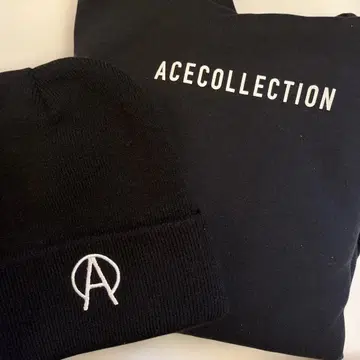 ACECOLLECTION 후드티 니트 모자 세트