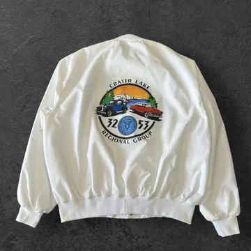 [ USA XL ] 80s 바시티 자켓 Dunbrooke 클래식카 블루종