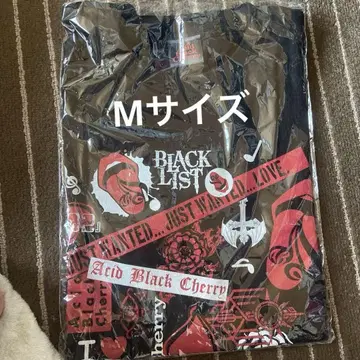 Acid Black Cherry 티셔츠 M 사이즈 블랙 필름 라이브