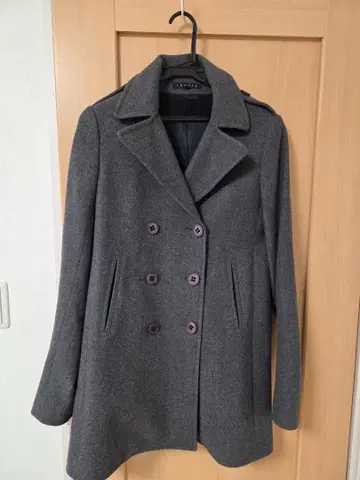 [ Theory ] 고급 울 더블 버튼 피 코트