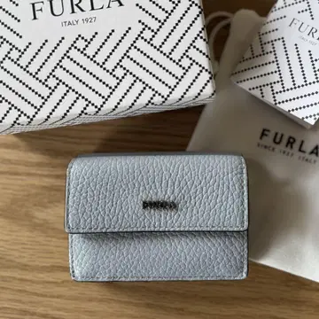 FURLA 컴팩트 3단 폴더형 지갑 라이트 블루