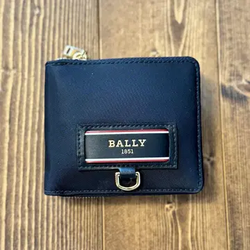 BALLY 이단 접이식 지갑 블랙