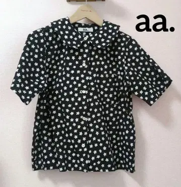 더블 에이도트 aa. 꽃 반팔 블라우스 S