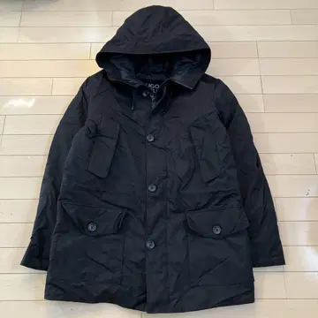 10.8 탑밸류 후드 부착 다운 자켓 다운 코트 블랙 LL