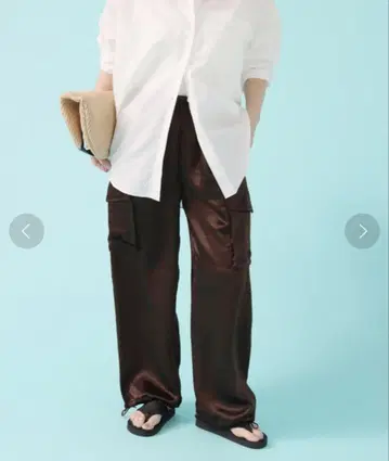 JOURNAL STANDARD 빈티지 새틴 카고 팬츠