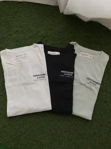 Abercrombie & Fitch 티셔츠 3장 세트 M 사이즈