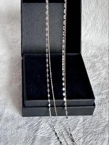 lesbonbon 레스본본 10k/2연 목걸이 박스 포함 컨디션 최상