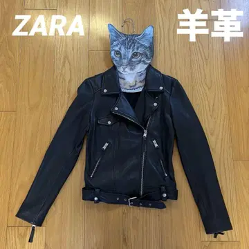 ZARA 램스킨 라이더 재킷