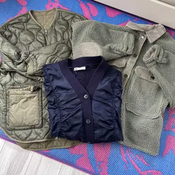 ZARA 아우터 3점 + 라메 롱 스커트 1점 묶음 판매
