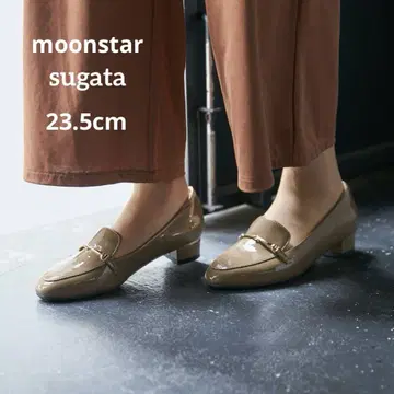 새상품 문스타 SUGATA 에나멜 컴포트 비트 로퍼