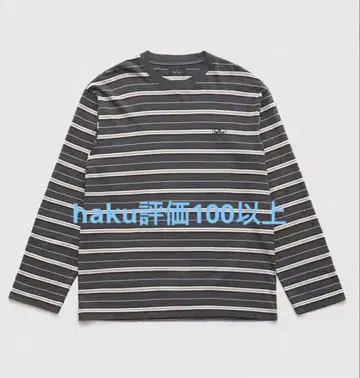 the barnnet 그레이 계열 스트라이프 긴팔 티셔츠