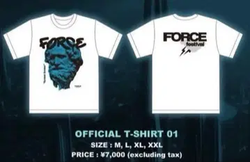 [ 미개봉 새상품 ] force festival 후지와라 히로시 T셔츠