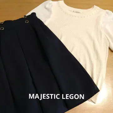 MAJESTIC LEGON 셋업 화이트 네이비
