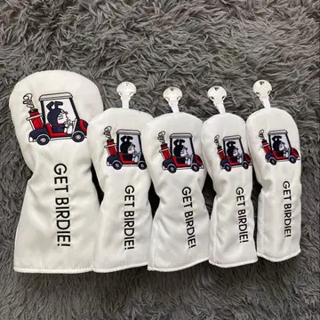 새상품 [ 5세트 ] 도라에몽 골프클럽 헤드커버 135UTUT 화이트