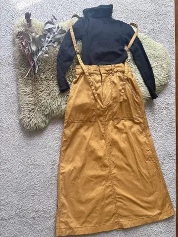 Jf Ready Made 서스펜더 롱 스커트