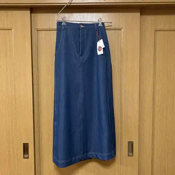 데님 블루 롱 스커트 F 사이즈