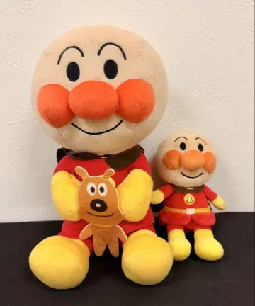 돌격 호빵맨 봉제 인형 2체 세트
