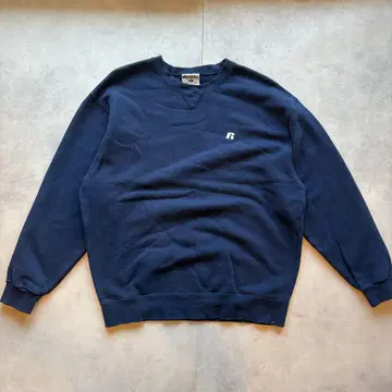 러셀 애슬레틱 맨투맨 XL 네이비 로고