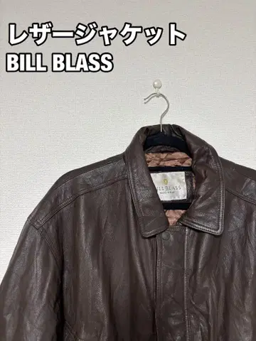가죽 자켓 BILL BLASS GENIUSLEATHER