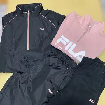 FILA 블랙 저지 상하의 세트 L