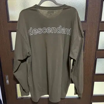 DESCENDANT 긴팔 티셔츠 사이즈 2 올리브
