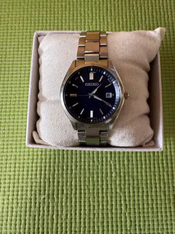 SEIKO 블루 다이얼 스테인리스 시계