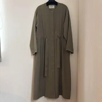 Acuta 카키 롱 코트 벨트 포함