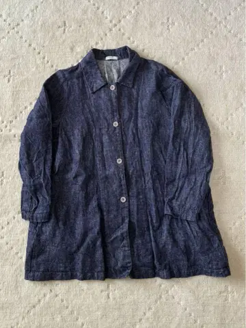 fog linen work 린넨 셔츠 자켓 / 인디고 블루