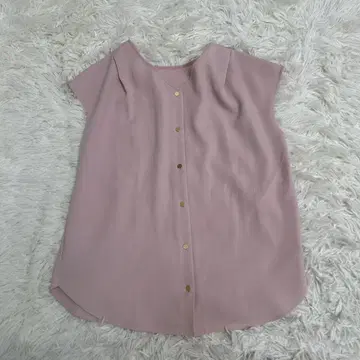 PLST 플라스테 더블 크로스 2way 블라우스 슬리브리스 핑크
