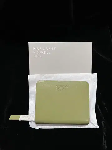 MARGARET HOWELL 접이식 지갑 올리브 그린 박스 포함