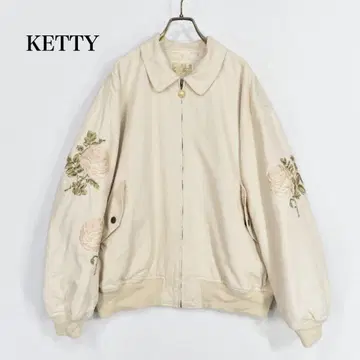 케티 ketty 블루종 점퍼 꽃무늬 자수