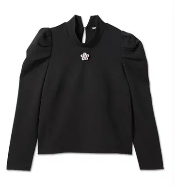 MARY QUANT 블랙 퍼프 슬리브 상의