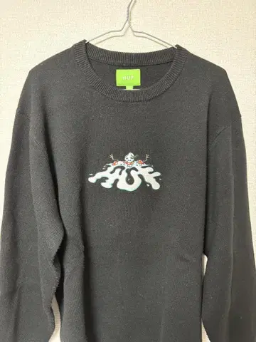 HUF 블랙 XL 니트 스웨터