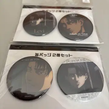리바이 병장 캔뱃지 2개 세트 x 2