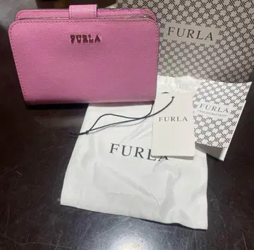 FURLA 핑크 접이식 지갑 수납 가방과 박스 포함!